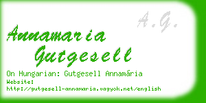 annamaria gutgesell business card